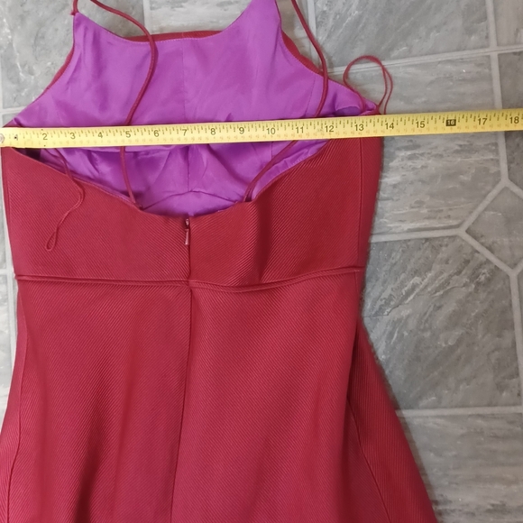 Aidan Mattox If Your Color Red This Aidan Mattox  Elegant Burgundy Evening Gown - Picture 8 of 9